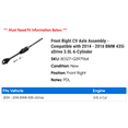thumbnail image 2 of Front Right CV Axle Assembly - Compatible with 2014 - 2016 BMW 435i xDrive 3.0L 6-Cylinder 2015, 2 of 2