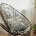thumbnail image 3 of Plutus Light Brown Luxe Lash Animal Faux Fur Luxury Throw Pillow - Double sided 18" x 18", 3 of 5