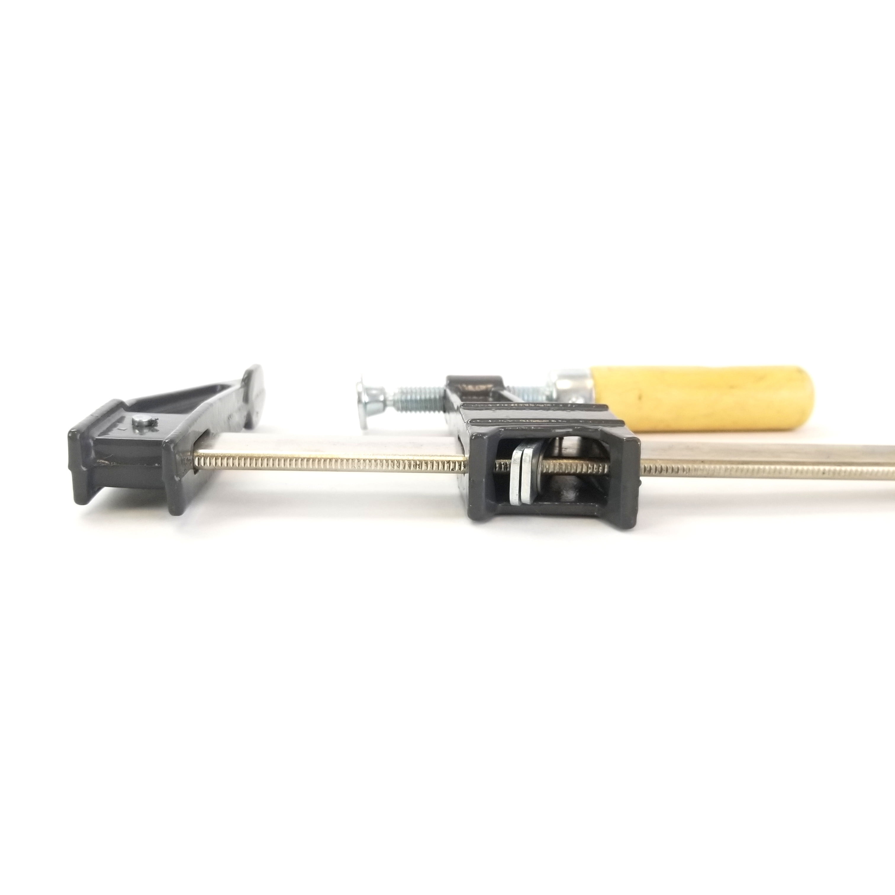 Set of 8 - 12" Steel Bar Clamp with Metal Ratcheting System and Quick Release Suitable for a Wide Range of Woodworking and Metalworking