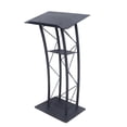thumbnail image 5 of Detachable Metal Wood Lectern Church Pulpit Podium w/ Metal Stands School Pulpit, 5 of 8