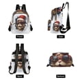 thumbnail image 2 of Cat Hat Sunglasses Wall Travel Laptop Backpack Casual Daypack Lightweight Bookbag Compartment for Business, 2 of 7