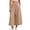 Khaki #267, variant on Women's Plaid Wide Leg Capri Pants High Waisted Elastic Waist Casual Cropped Pants with Pockets