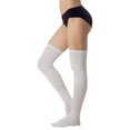 thumbnail image 5 of iB-iP Women's Navy Stripes Sports Football Style Hold-up Thigh High Long Socks, 5 of 7
