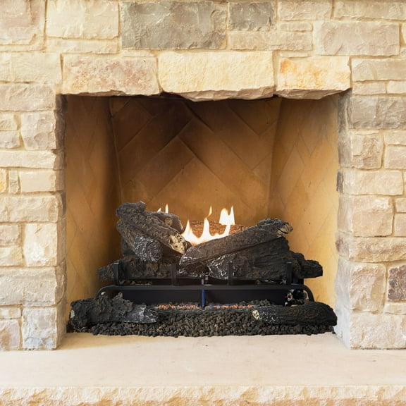 Pleasant Hearth Fireplace Log Set 999 hr 1 pk