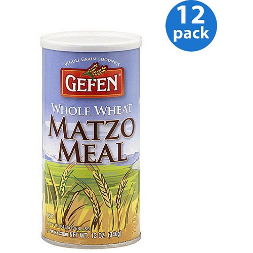 Gefen Whole Wheat Matzo Meal, 12 oz, (Pack of 12)