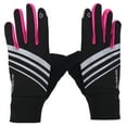 thumbnail image 1 of Guantes deportivos con dedos completos aptos para pantallas táctiles para ciclismo, carreras y más, talla S/M Guantes de bicicleta de montaña color rojo rosa, 1 of 8