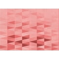thumbnail image 1 of Ahgly Company Indoor Rectangle Patterned Pastel Pink Area Rugs, 5' x 8', 1 of 6