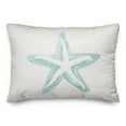 thumbnail image 2 of Creative Products Simple Starfish Teal 14x20 Spun Poly Pillow, 2 of 3