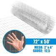 thumbnail image 2 of Fencer Wire Welded Wire Fence 12.5 Gauge, Galvanized Welded Fence Wire Roll, Mesh Size 2-Inch x 4-Inch, Hog Wire Fencing Cage, Multiple Use for Home Improvement & Animals Enclosure (6ft. x 50ft.), 2 of 9