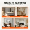 thumbnail image 5 of VEVOR Wall Mounted Makeup Mirror, 0.15" Thick, 22" x 30" Mirror with Aluminium Alloy Frame & Explosion-Proof Film, Scratch-Resistant Mirror with Z-Shaped Bracket, Fit for Bathroom/Bedroom, 5 of 9