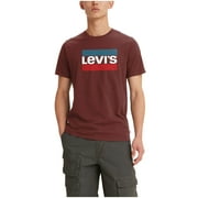 Levis Mens Sportswear Logo Short Sleeve Crewneck T Shirt  Port Red XL