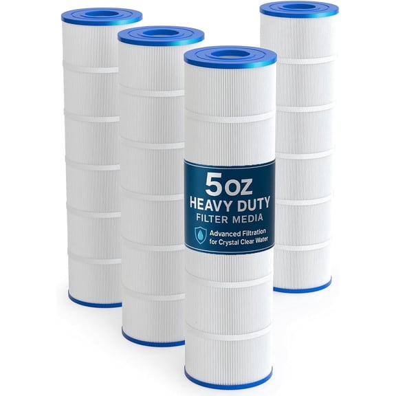 Upgraded C4030 Pool Filter Cartridges (4-Pack), Compatible with Hayward SwimClear C4020, C4025, C4030, 5oz Heavy Duty Fabric for Superior Filtration & Durability, Replaces PA106, CX880XRE