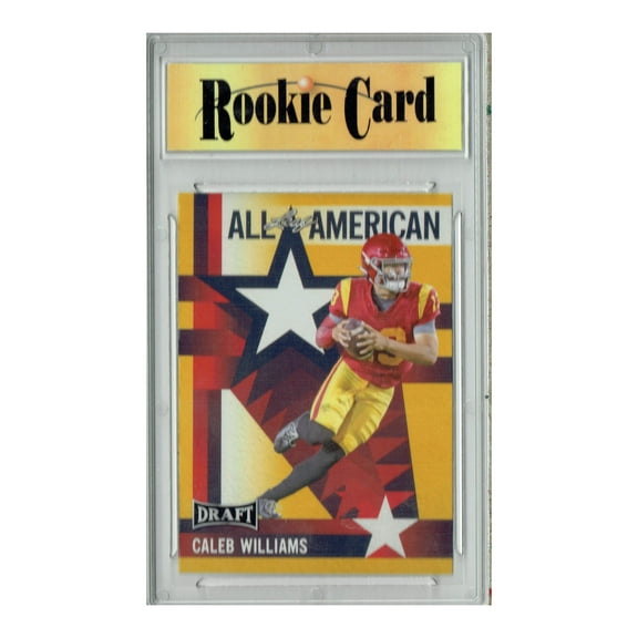 Certified Mint Caleb Williams 2023 Leaf Football #11 Gold SP First Overall Rookie Card