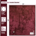 thumbnail image 5 of Heated Blanket, Machine Washable Extremely Soft & Comfortable Electric Blanket Throw Fast Heating with Hand Controller 10 Heating Settings & auto Shut-Off (Red, 50 x 60), 5 of 13