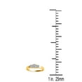 thumbnail image 6 of AoneJewelry 14K 0.50 Carat Three Stone Diamond Engagement Ring In Rose, White & Yellow Gold, 6 of 6