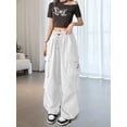 thumbnail image 4 of Pantalones Cargo para Mujer, Pantalones Casuales de Senderismo, Pantalones Holgados Y2K de Cintura Alta con Múltiples Bolsillos M, 4 of 7