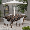thumbnail image 2 of Vargottam Indoor/OutdoorTablecloth58x58 Inch SquareTablecloth with Umbrella Hole and Zip- Waterproof PatioTableCloths- TableCovers for Backyard RectangularTable- Black, 2 of 5