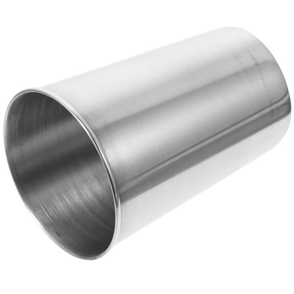 COOPHYA 1Set Toothbrush Holders Stainless Steel Cup Silver 8.50X6.00X6.00cm For Bathroom