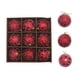 thumbnail image 4 of Juego de 9 bolas navideñas con purpurina de 8 cm, bolas colgantes de espuma irrompibles para Navidad, decoración elegante y brillante para Navidad, 4 of 5