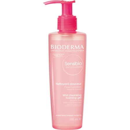 Bioderma Sensibio Foaming Facial Cleansing Gel for Sensitive Skin - 6.67 fl (Best Cleansing Gel For Sensitive Skin)