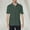 Dark Green #02, variant on TQWQT Mens Turquoise Polo Shirts Short Sleeve Casual Summer Business Tops Plain Button Collared Classic Golf Shirts M