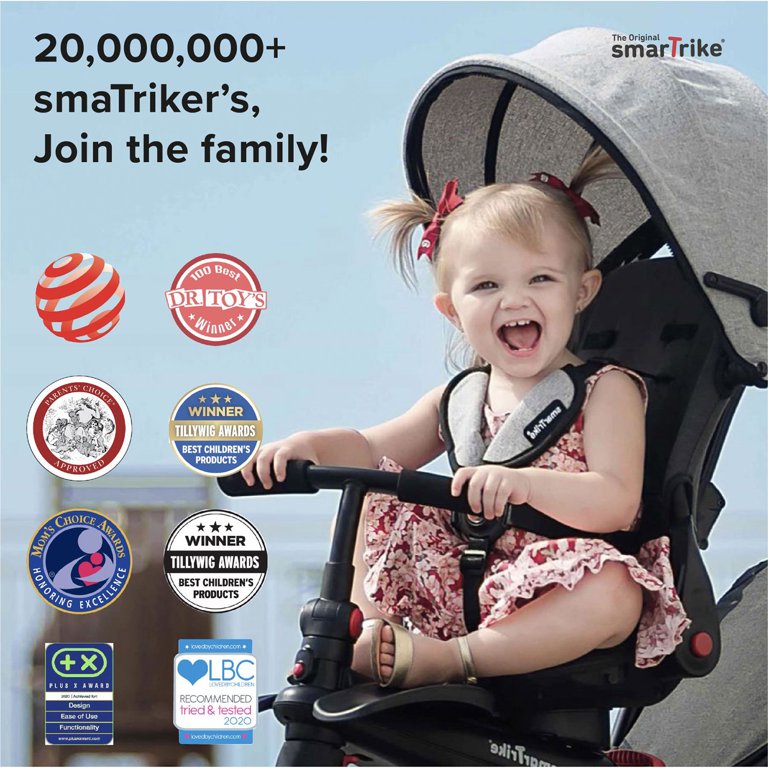 smarTrike Breeze 3-in-1 Toddler Tricycle - Ages 15-36 Months