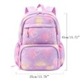 thumbnail image 3 of HJYCHN Girl Backpack Gradient Heart Star Print 3Pc Set with Lunch Bag Pencil Case Back to School Supplies for Kids and Backpack for Boys Purple, 3 of 4