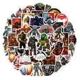 thumbnail image 1 of Sticker Dooms Anime, vinilo, dibujos animados, para botella de agua, 50 unidades, 1 of 2