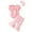 Pink rabbit, variant on WIBACKER 0-18M Newborn Baby Girl Easter Outfits Short Sleeve Shirts with Rabbit Bunny Flared Bell Bottom Pants Set
