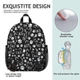 thumbnail image 4 of Watercolor Cat Artwork Student Backpack – Cute Cat Print Design With Cats And Hearts Pattern And Boho Cat Aesthetic, 4 of 6