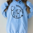 thumbnail image 3 of Veterinarian Hooded Sweatshirt: Dog, Cat  Stethoscope Design, 3 of 6