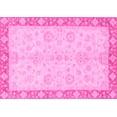 thumbnail image 1 of Ahgly Company Indoor Rectangle Abstract Pink Modern Area Rugs, 7' x 9', 1 of 4