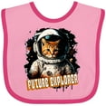 thumbnail image 3 of Inktastic Astronaut Space Future Explorer Funny Cat Boys or Girls Baby Bib, 3 of 4