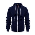 thumbnail image 6 of Men Lightweight Full Zip Hoodie Jacket Casual Sports Outdoor Pullover with Zippered And Pockets, L, 6 of 6
