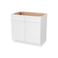 thumbnail image 3 of Furinno Shaker Bath Vanity Cabinet without Top, Ready to Assemble, 21 D x 36 W x 34.5 H, White, 3 of 6