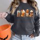 thumbnail image 4 of Jersey de cuello redondo de manga larga con estampado de moda Sexy informal para mujer de Halloween, blusa, Tops, sudaderas sin capucha Pompotops  FGAJ19156, 4 of 7