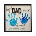 thumbnail image 7 of Personalized Best Dad/Daddy Ever Hands Down Sign Gift, Fathers Day Wooden DIY Handprint Art Craft Gifts, Kid Handprint Gift, Personalized Fathers Day Gifts for Daddy,Dad,Papa,Grandpa, Birthday Gifts, 7 of 7