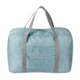 thumbnail image 1 of Bolsa de gimnasio plegable para ropa y botellas, bolsa organizadora de viaje portátil azul, 1 of 8