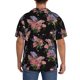 thumbnail image 3 of Balery Bouquet Camisa Casual de Manga Corta con Botones para Hombre, Texturizada, Estilo Cubano, para Playa, Verano-4X-Large, 3 of 5