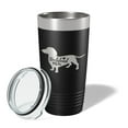 thumbnail image 2 of Dachshund Mom Tumbler Dog Travel Mug Gift Insulated Laser Engraved Coffee Cup 20 oz Black, 2 of 5