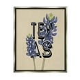 thumbnail image 3 of Stupell Industries Texas State Flower Bluebonnet Plant Sprigs Typography Graphic Art Luster Gray Floating Framed Canvas Print Wall Art, Design by Daphne Polselli, 3 of 5