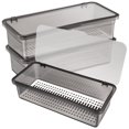 thumbnail image 1 of 3 bandejas de plástico para cubiertos con tapa, organizador de cubiertos, cajas para almacenamiento de cubiertos en la encimera., 1 of 4