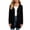 Black, variant on Girl's Long Open Front Cardigan Sweater, Ribbed Knit Long Sleeve Duster with Pockets, Lightweight Casual Layering Top for Fall