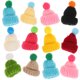 thumbnail image 2 of 55 piezas DIY Mini sombreros decoraciones lindo sombrero de tejer juguetes artesanales hechos a mano para niños niñas (color mezclado), 2 of 8