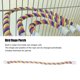 thumbnail image 4 of Percha De Cuerda Para Pájaros, Soporte Colorido Para Cuerda De Loro Trepador, Flexible, Seguro, Soporte Estable Para Cacatúas Para Periquitos, 4 of 7