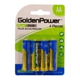 thumbnail image 1 of Pilas Alcalinas Prichos Golden Power Cilíndricas AA de 1.5 V c/u 4 Piezas, 1 of 4