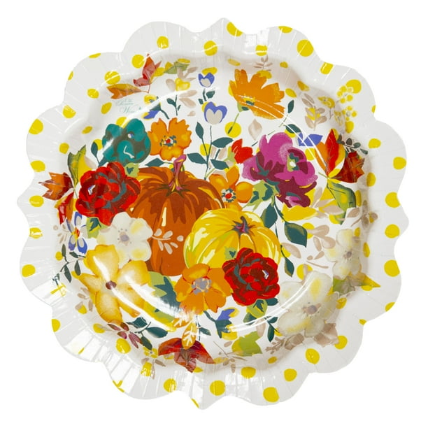 fall disposable plates