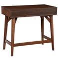 thumbnail image 4 of Alpine Furniture Flynn Wood 2 Drawer Desk in Walnut, 4 of 10