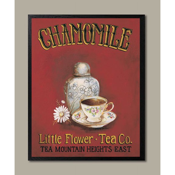 Framed Vintage Chamomile Tea Ad; One Framed 8X10 Poster Print