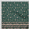 thumbnail image 3 of Soimoi Green Poly Georgette Fabric Floral Panel Print Fabric by Yard 42 Inch Wide, 3 of 3